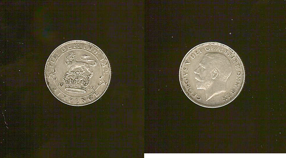 English 6 pence 1912 gEF